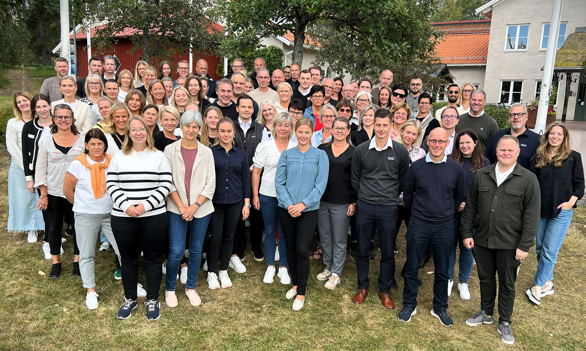 Group photo of colleagues of Sparbanken Bergslagen