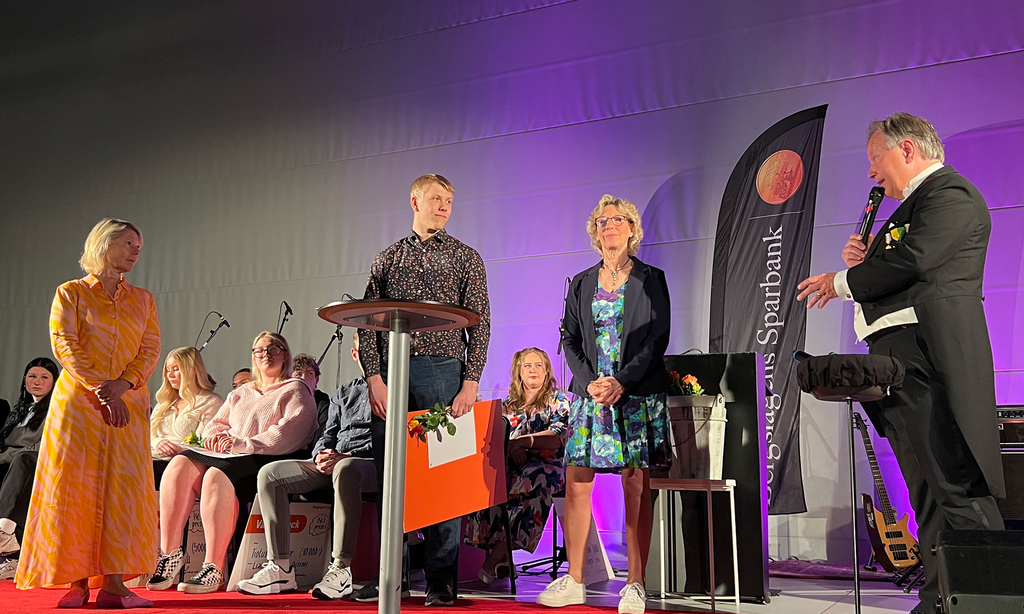 Scholarship holders at the BEL gala in Lindesberg